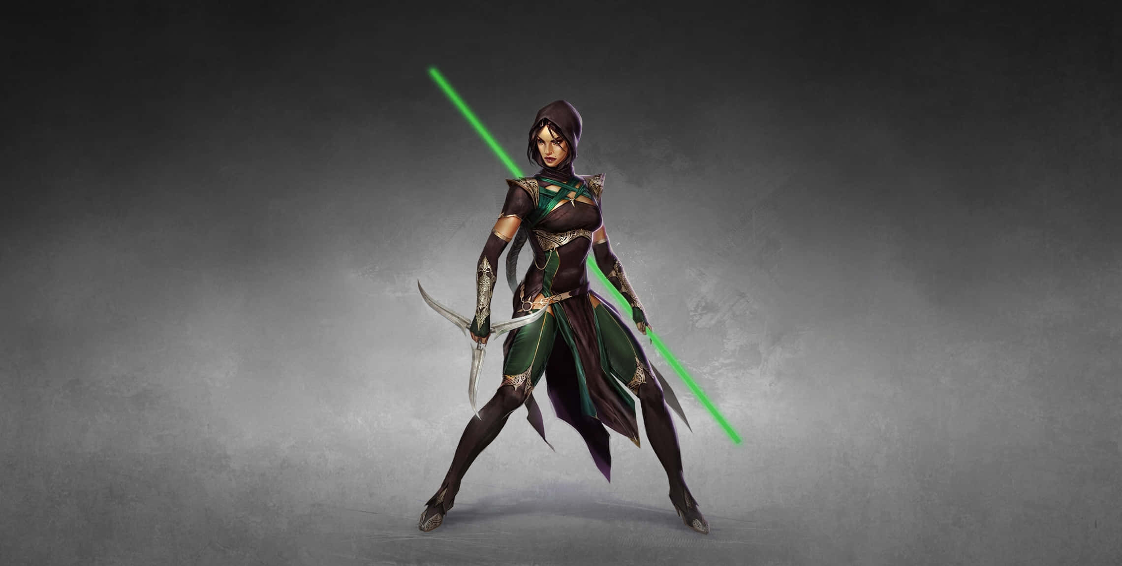 Mortal Kombat Jade, Jade, green and black armor, Full HD Desktop Wallpaper