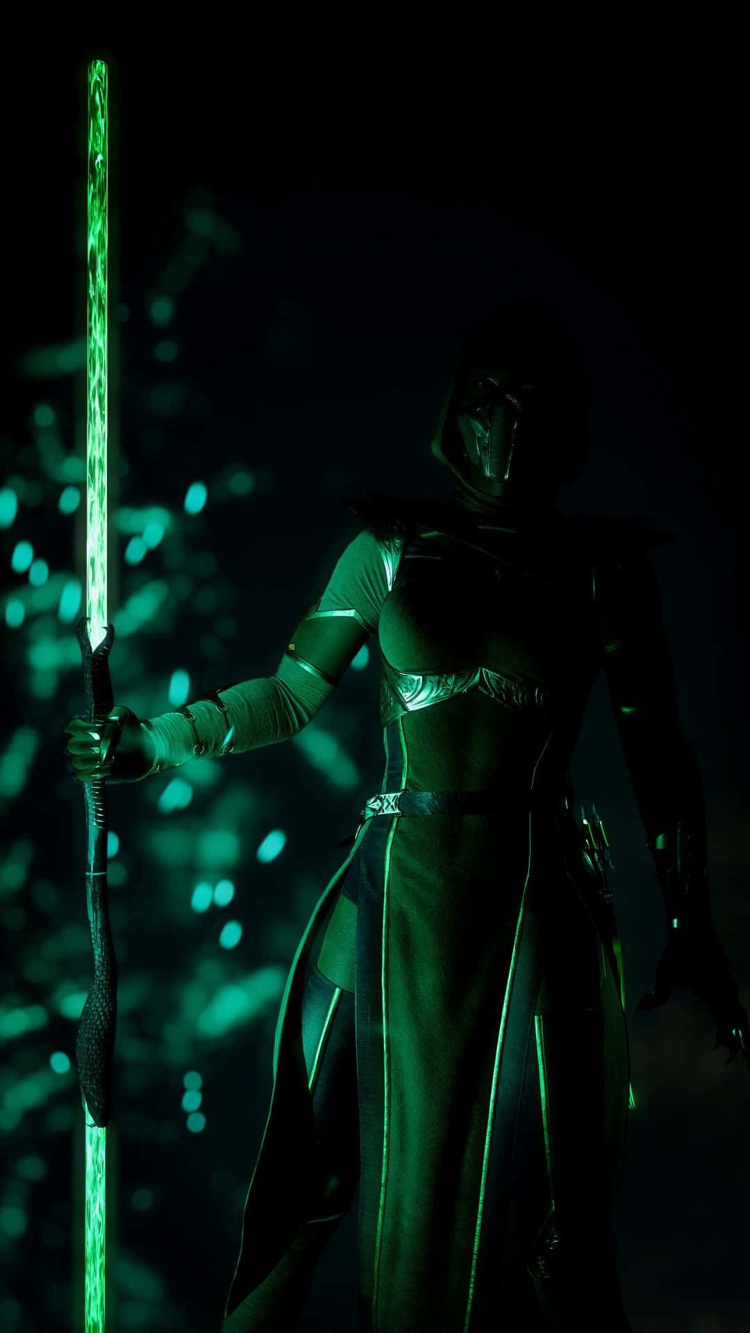 Mortal Kombat Jade, hooded warrior, dark armor, Full HD Phone Wallpaper