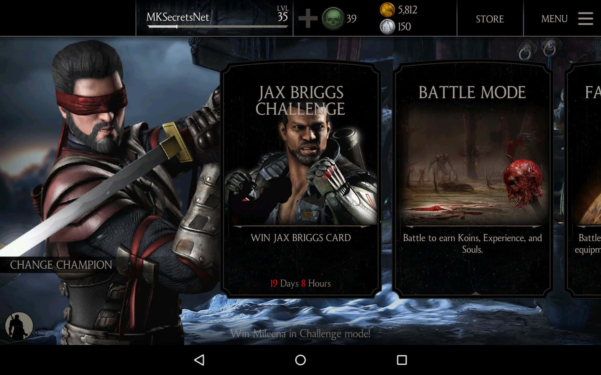 Mortal Kombat, Jax, blindfolded warrior, Full HD Desktop Wallpaper
