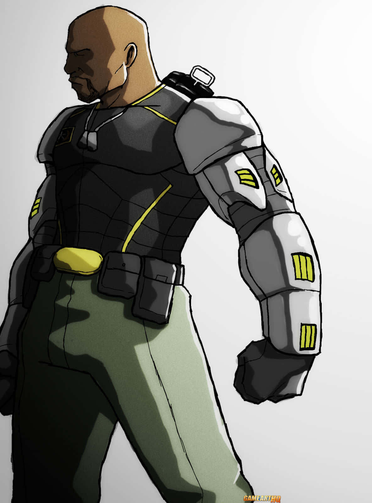 Mortal Kombat, Jax, black and gray tactical armor, HD Phone Wallpaper