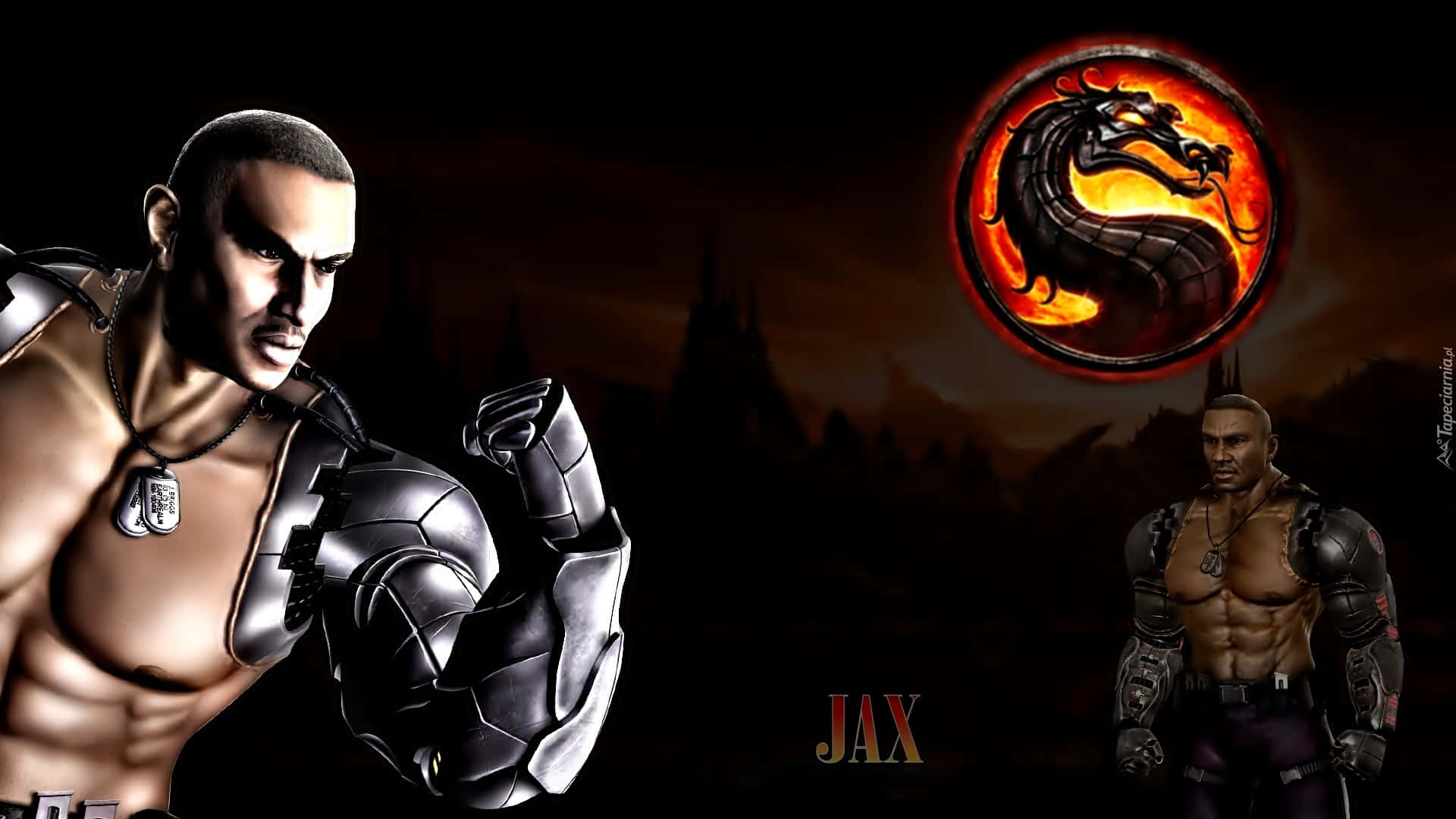 Mortal Kombat, Jax, metallic armor, Full HD Desktop Wallpaper