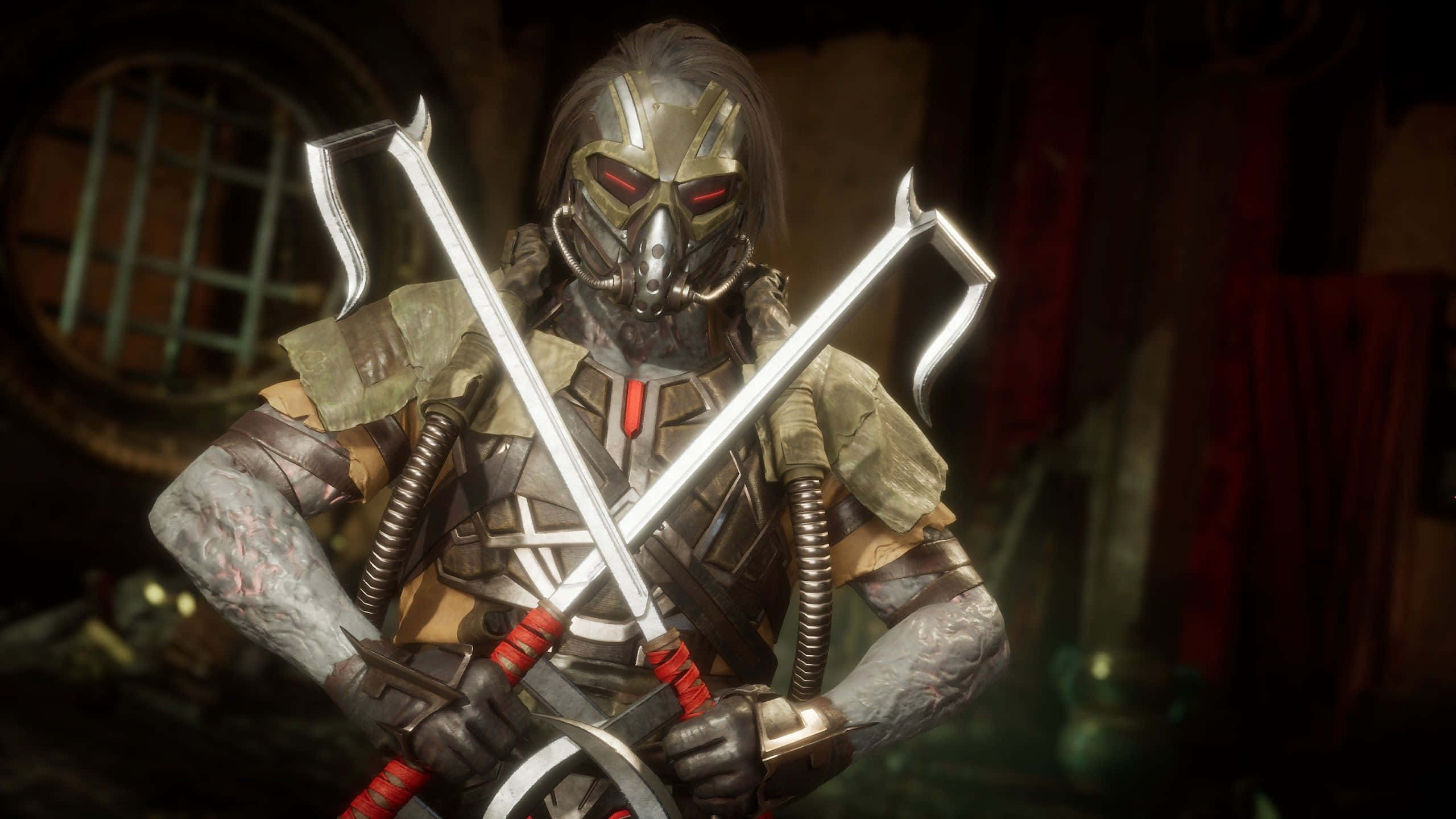 Kabal, Mortal Kombat, metallic armor, 2K Desktop Wallpaper