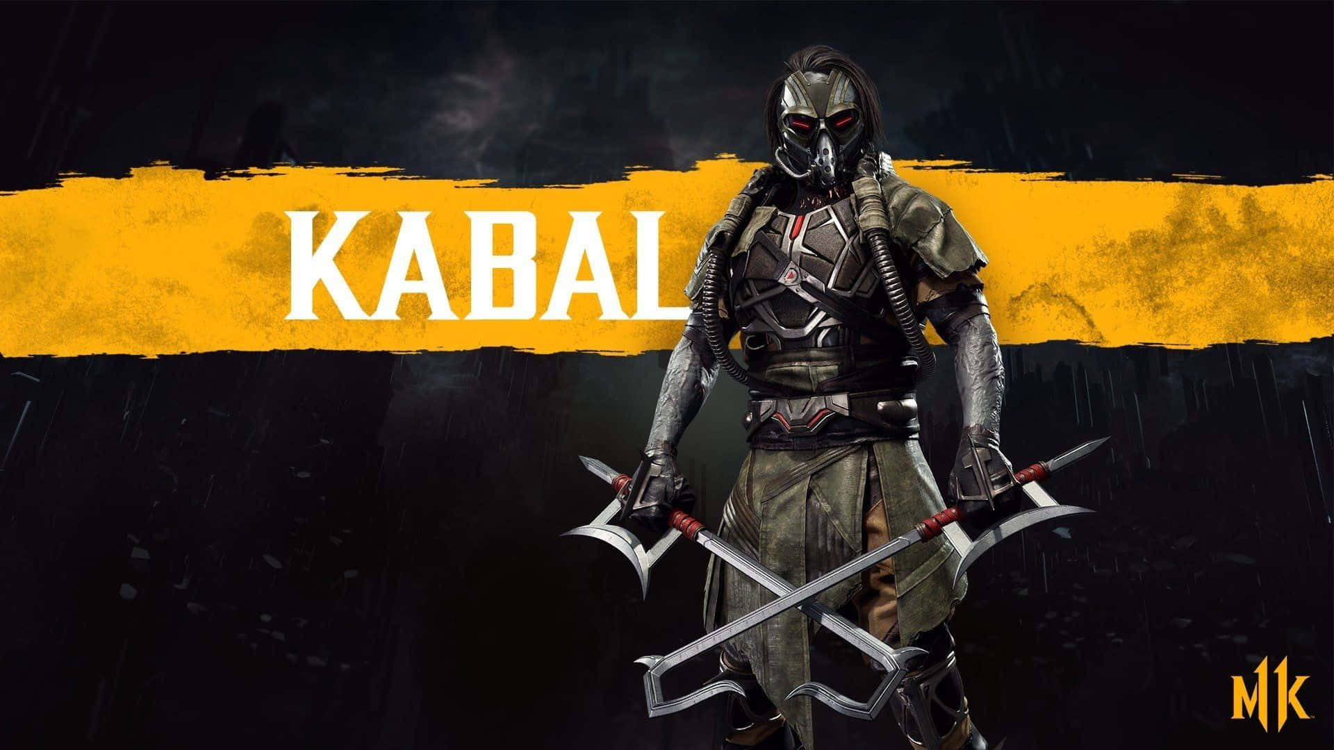 Kabal, Mortal Kombat, crossed blades, Full HD Desktop Wallpaper