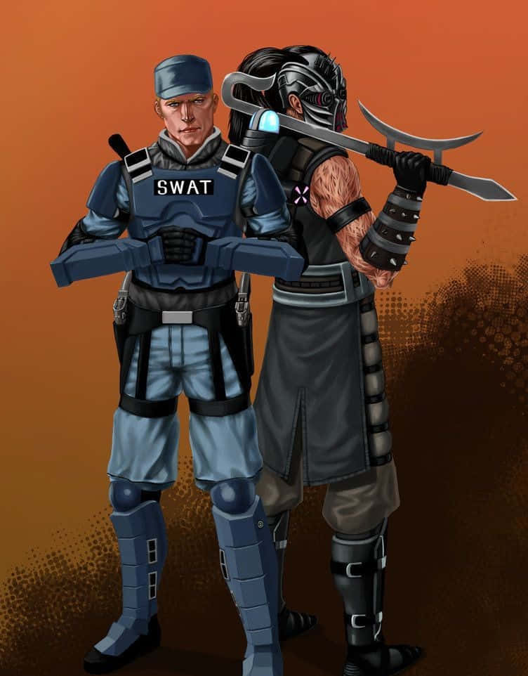 Mortal Kombat Kabal, Kabal, blue SWAT gear, SD Phone Wallpaper