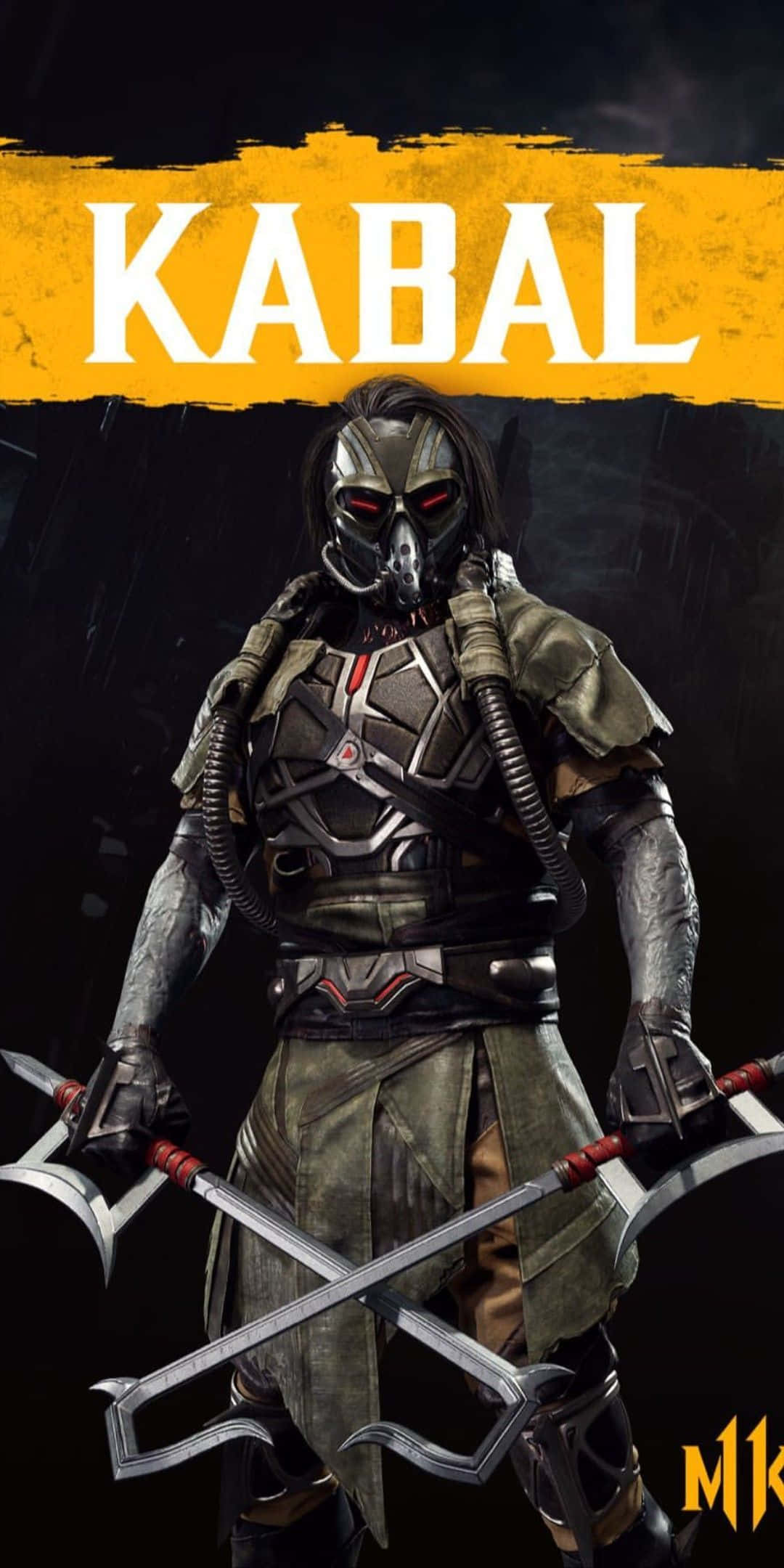 Kabal, Mortal Kombat, crossed blades, Full HD Phone Wallpaper