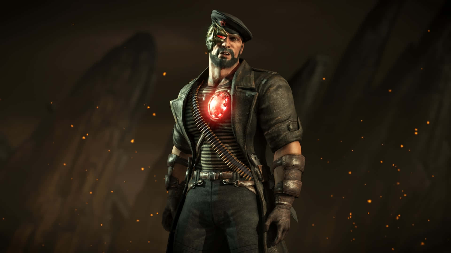 Mortal Kombat, Kano, glowing red chest implant, Full HD Desktop Wallpaper