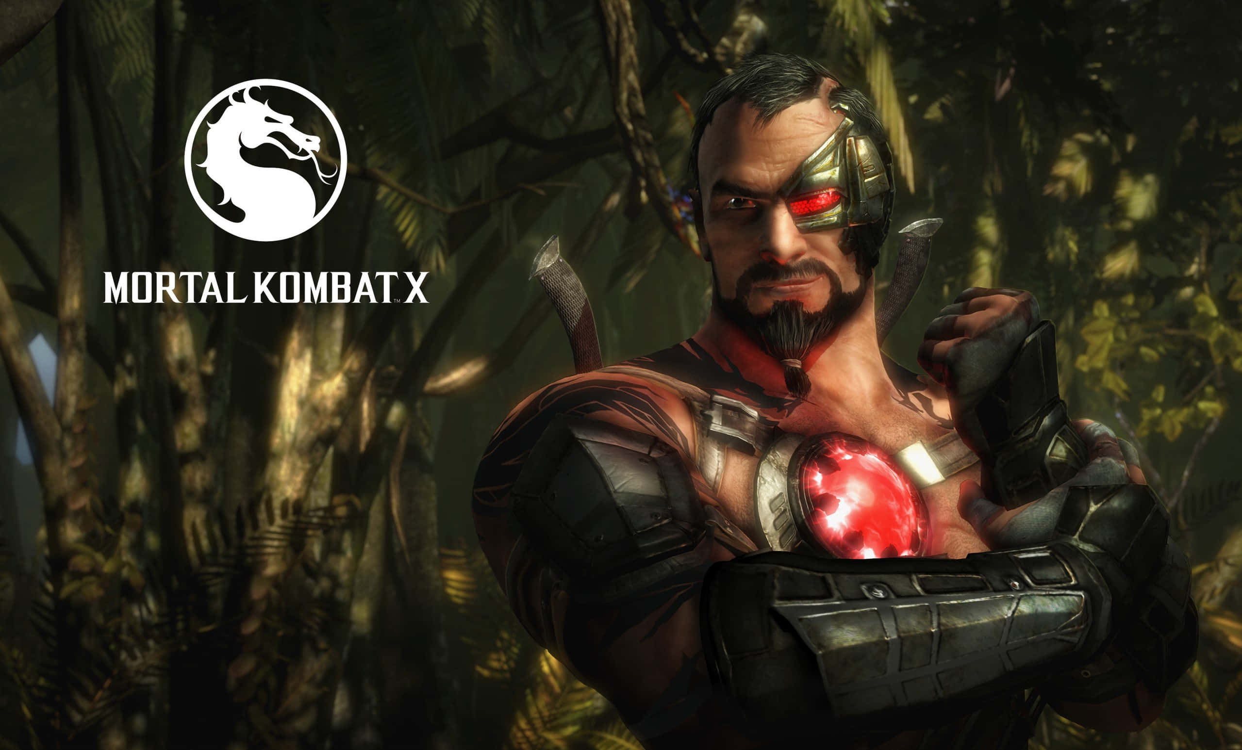 Mortal Kombat Kano, cybernetic eye, glowing chest, Full HD Desktop Wallpaper