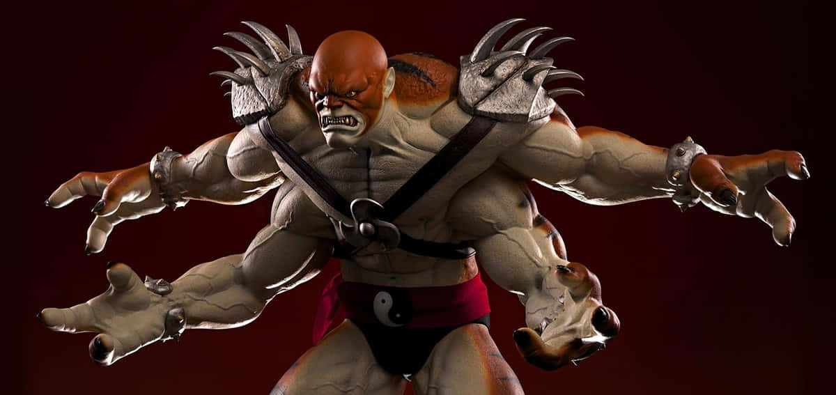 Mortal Kombat, Kintaro, spiked shoulder armor, SD Desktop Wallpaper