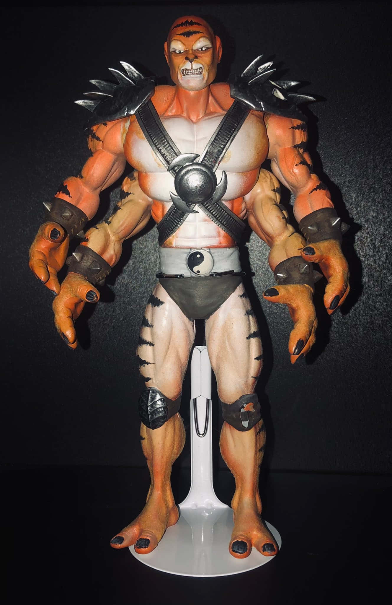 Mortal Kombat Kintaro, orange tiger-themed, black spikes, Full HD Phone Wallpaper