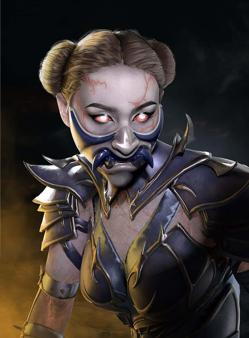 Mortal Kombat Kitana, Kitana, fierce female warrior, SD Phone Wallpaper
