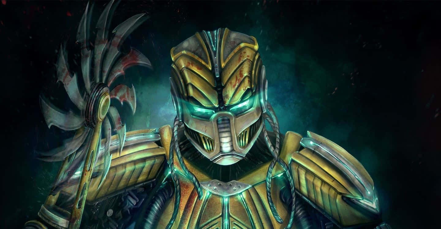Mortal Kombat Legacy, glowing green eyes, spiked axe, HD Desktop Wallpaper