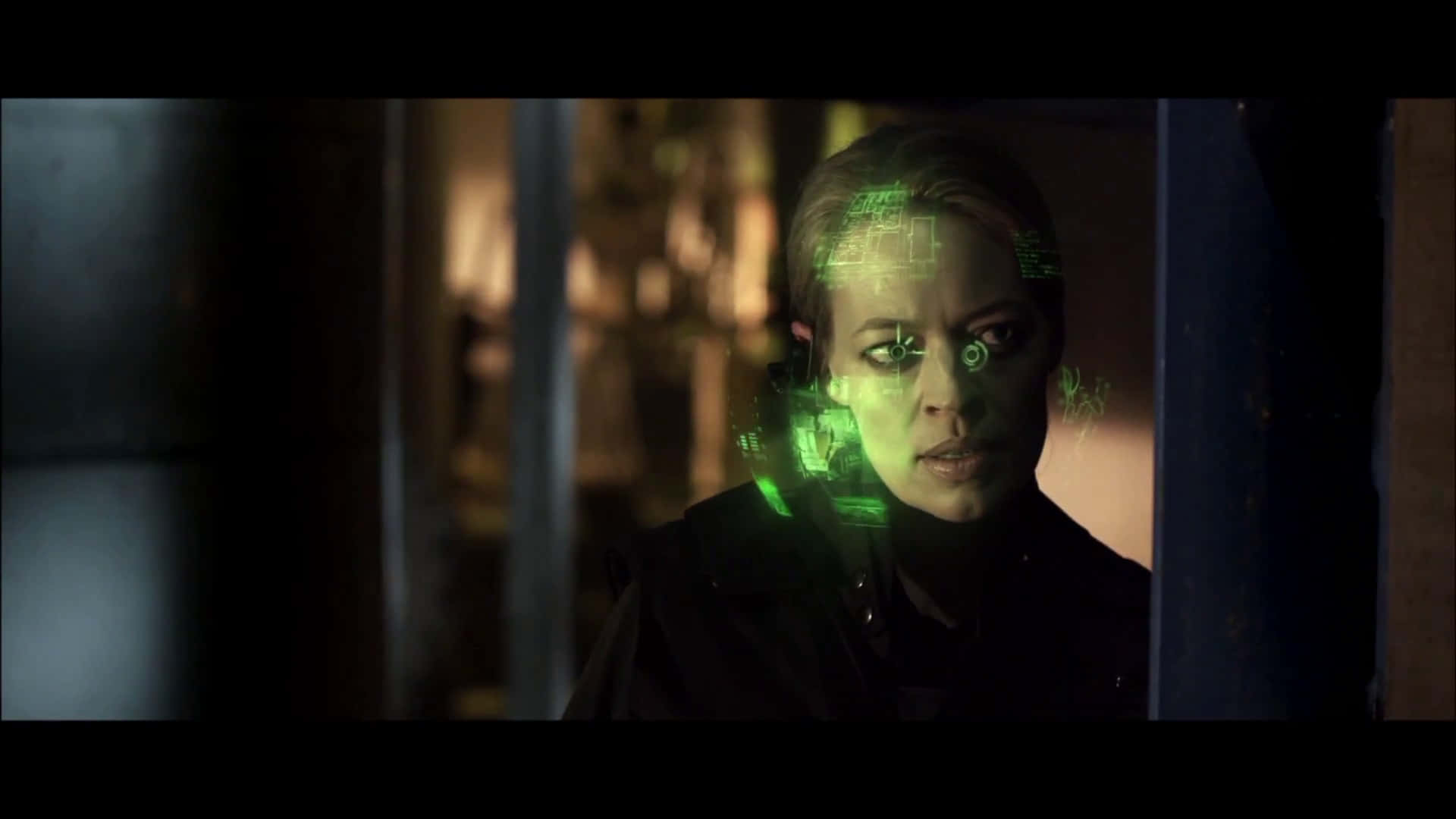 Mortal Kombat Legacy, glowing green holographic data, dark coat, Full HD Desktop Wallpaper