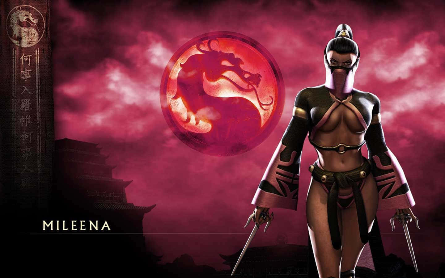 Mortal Kombat, Mileena, crimson sky, HD Desktop Wallpaper
