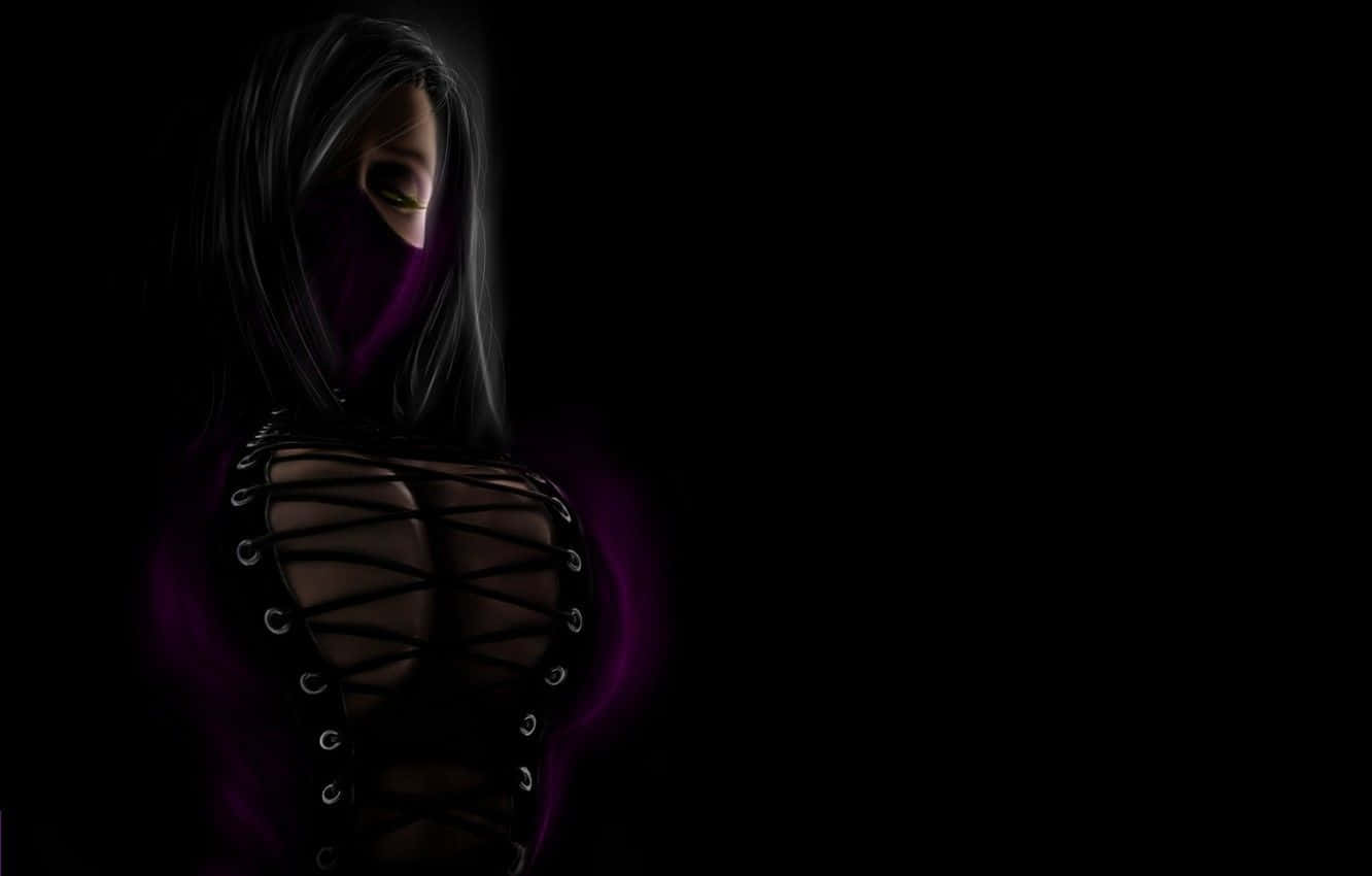 Mortal Kombat, Mileena, purple hooded outfit, HD Desktop Wallpaper