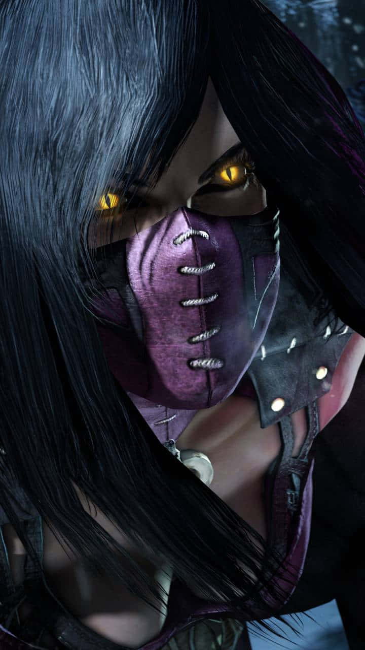 Mortal Kombat, Mileena, glowing yellow eyes, HD Phone Wallpaper