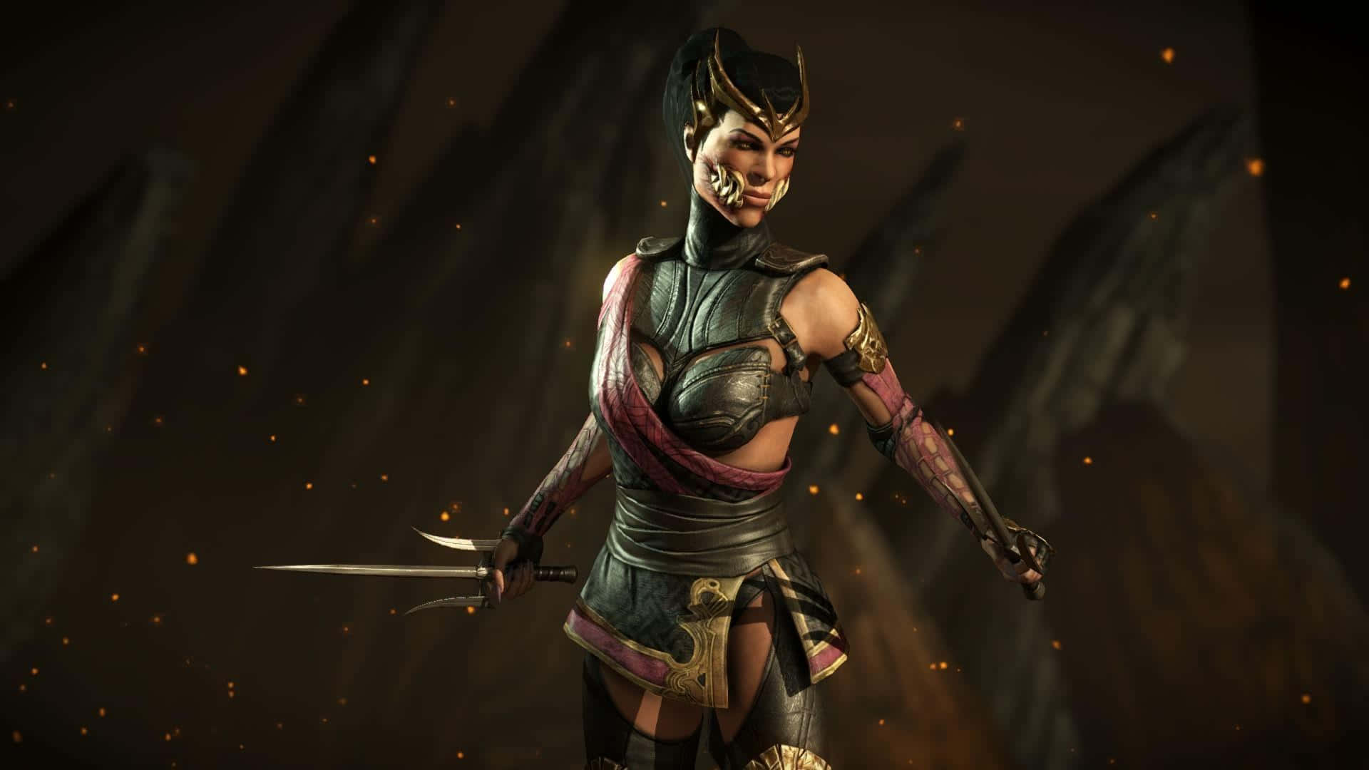 Mortal Kombat, Mileena, ornate armor, Full HD Desktop Wallpaper