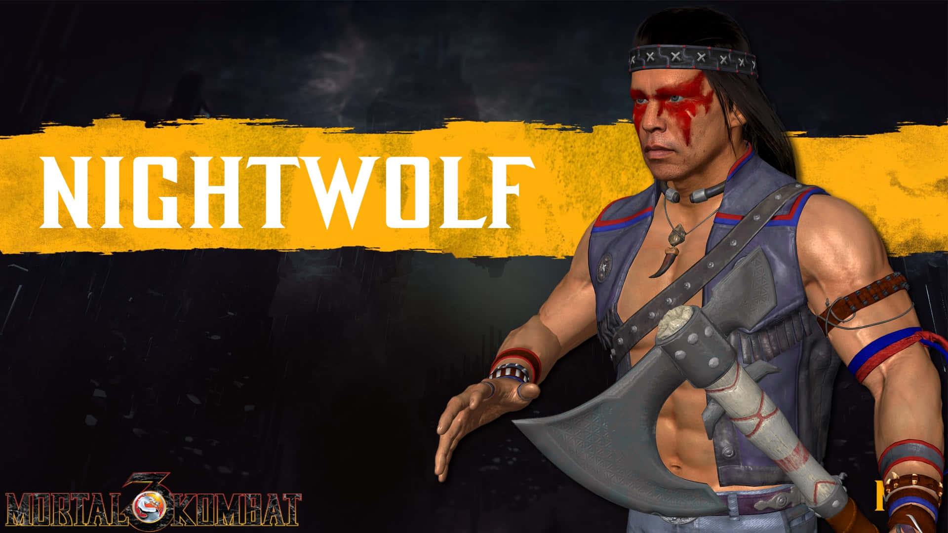 Mortal Kombat Nightwolf, Nightwolf, axe, Full HD Desktop Wallpaper