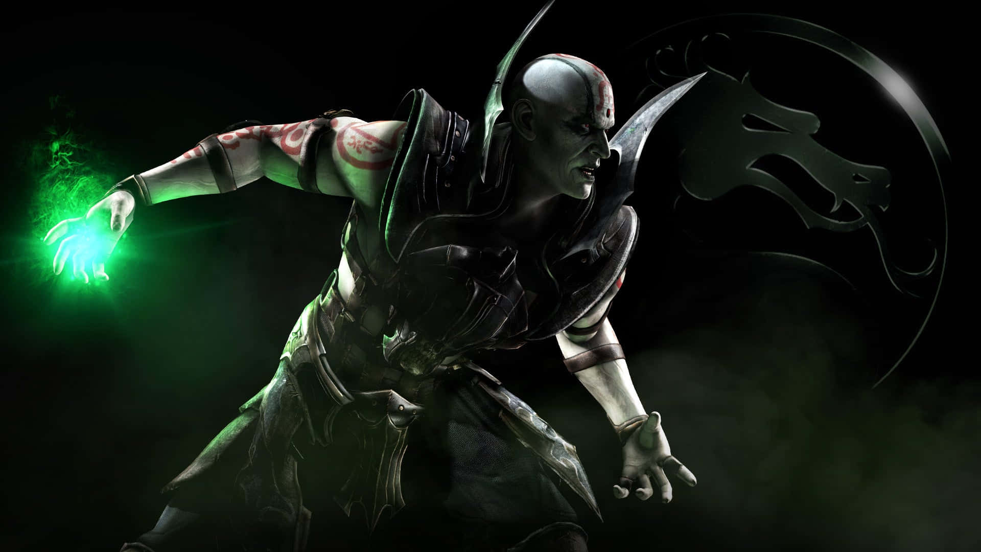 Mortal Kombat, Quan Chi, bald warrior, Full HD Desktop Wallpaper