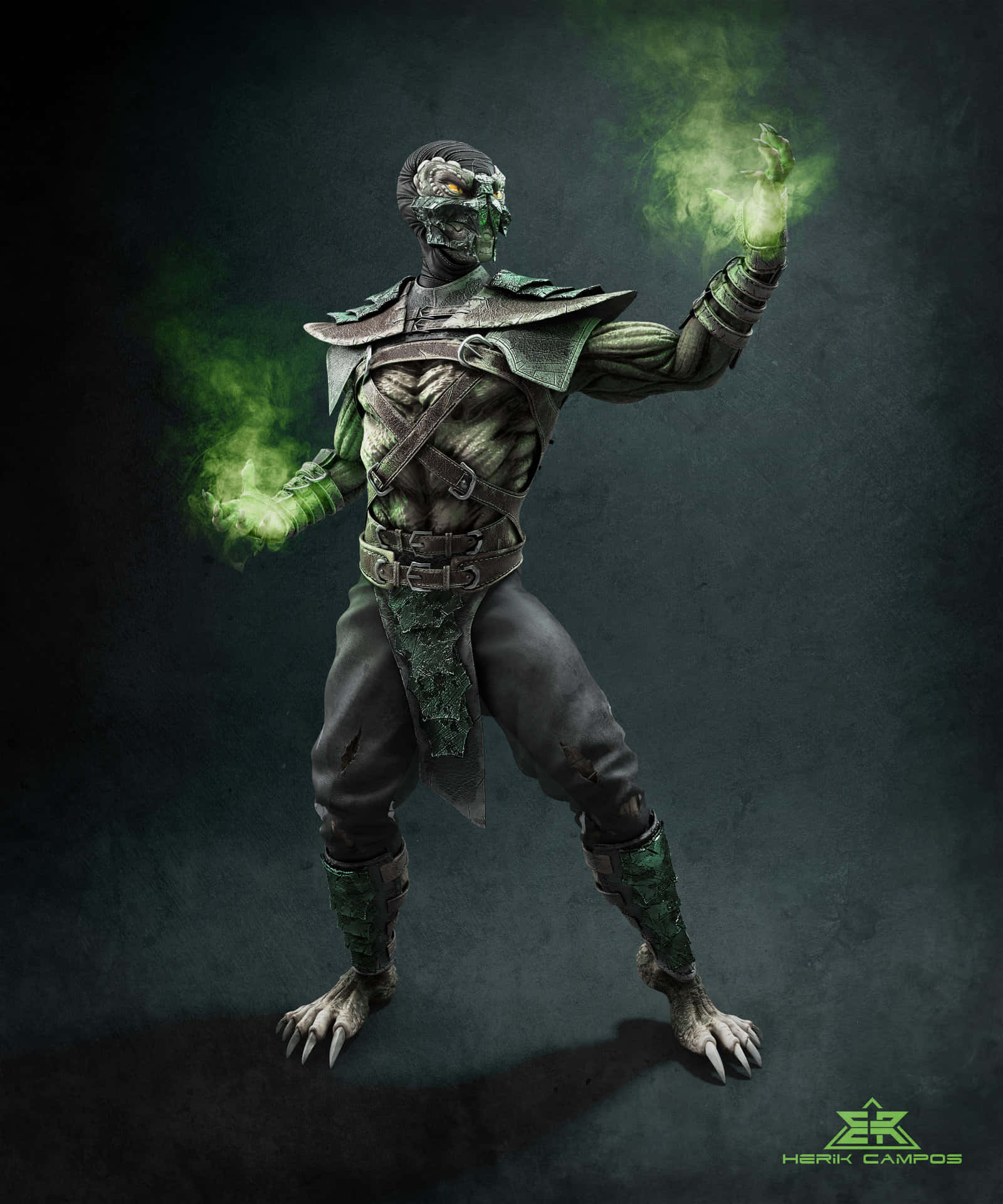 Mortal Kombat, Reptile, green-skinned warrior, Full HD Phone Wallpaper