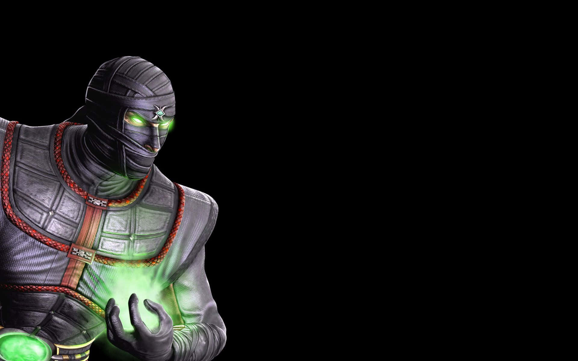 Mortal Kombat Reptile, Reptile, glowing green eyes, Full HD Desktop Wallpaper