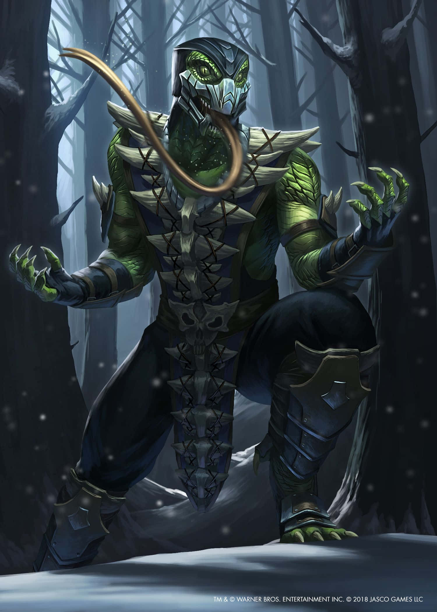 Mortal Kombat Reptile, Reptile, green reptilian warrior, Full HD Phone Wallpaper