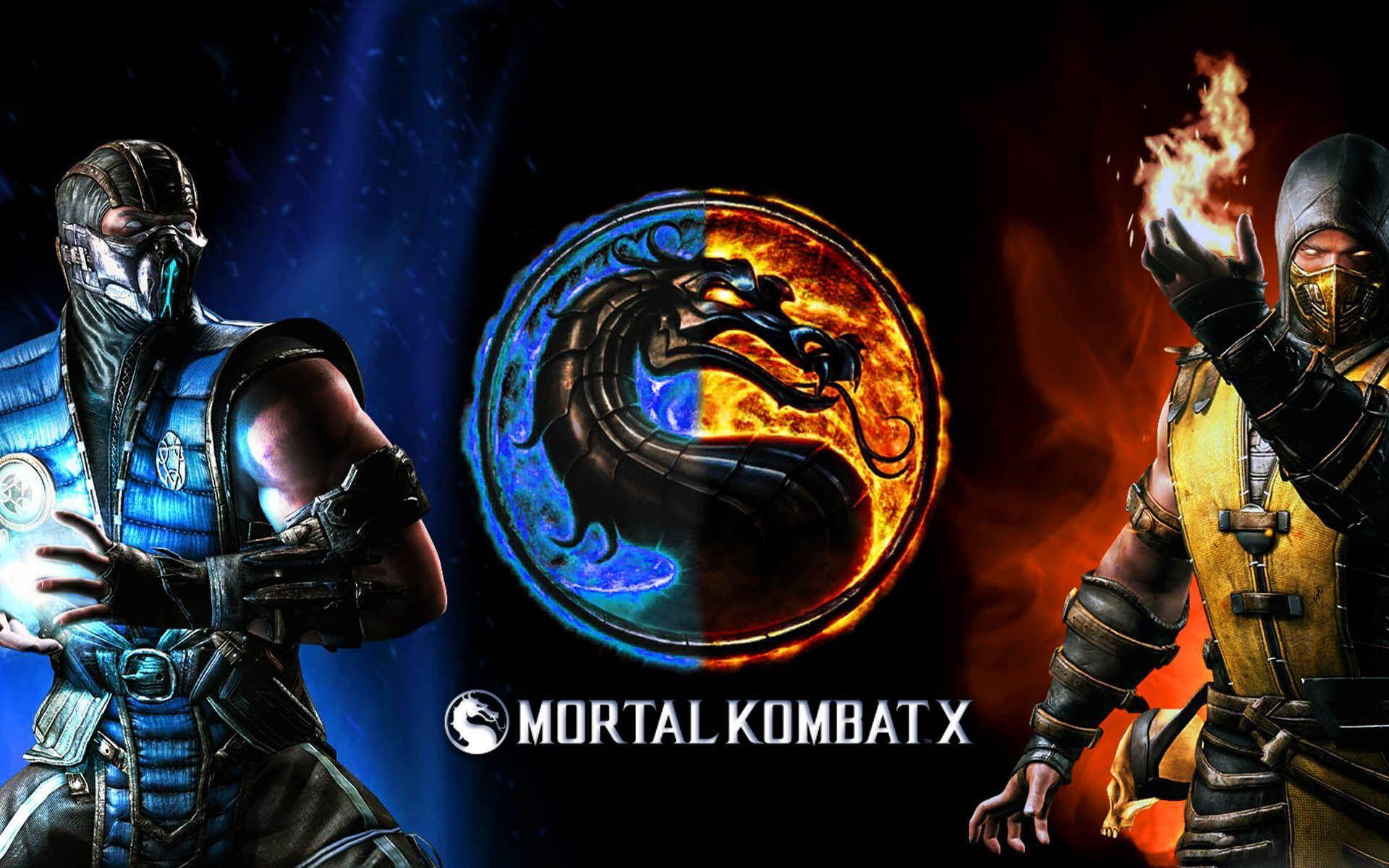 Mortal Kombat X, Scorpion, Sub Zero, Full HD Desktop Wallpaper