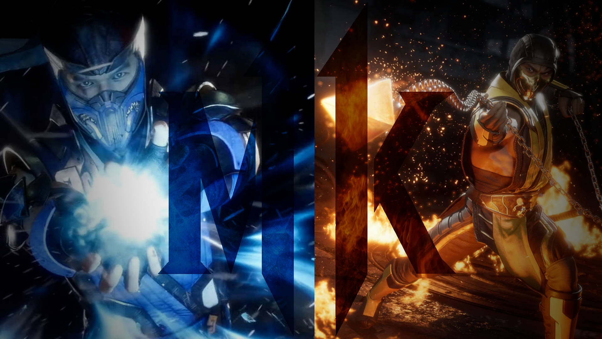 Mortal Kombat, Scorpion, Sub Zero, Full HD Desktop Wallpaper