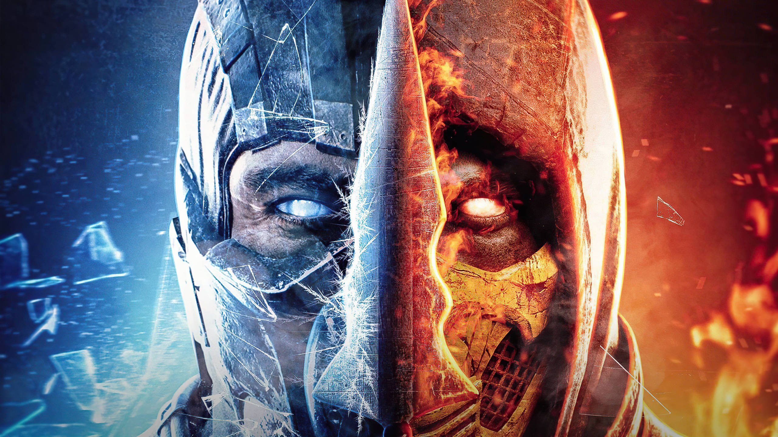 Mortal Kombat, Scorpion, Sub Zero, 2K Desktop Wallpaper