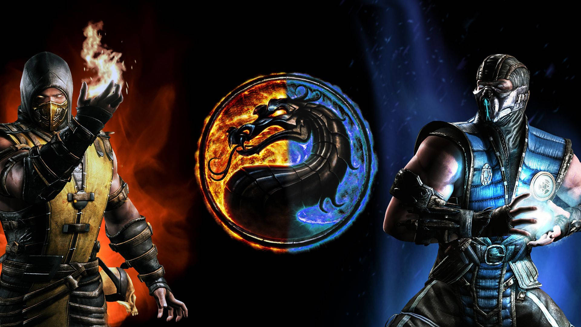 Mortal Kombat, Scorpion, Sub Zero, Full HD Desktop Wallpaper