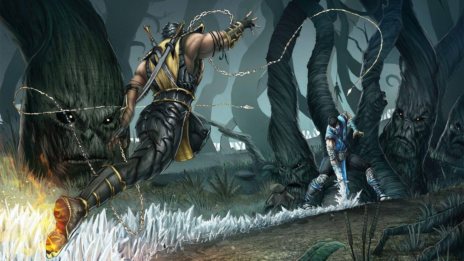 Mortal Kombat, Scorpion, Sub Zero, Full HD Desktop Wallpaper