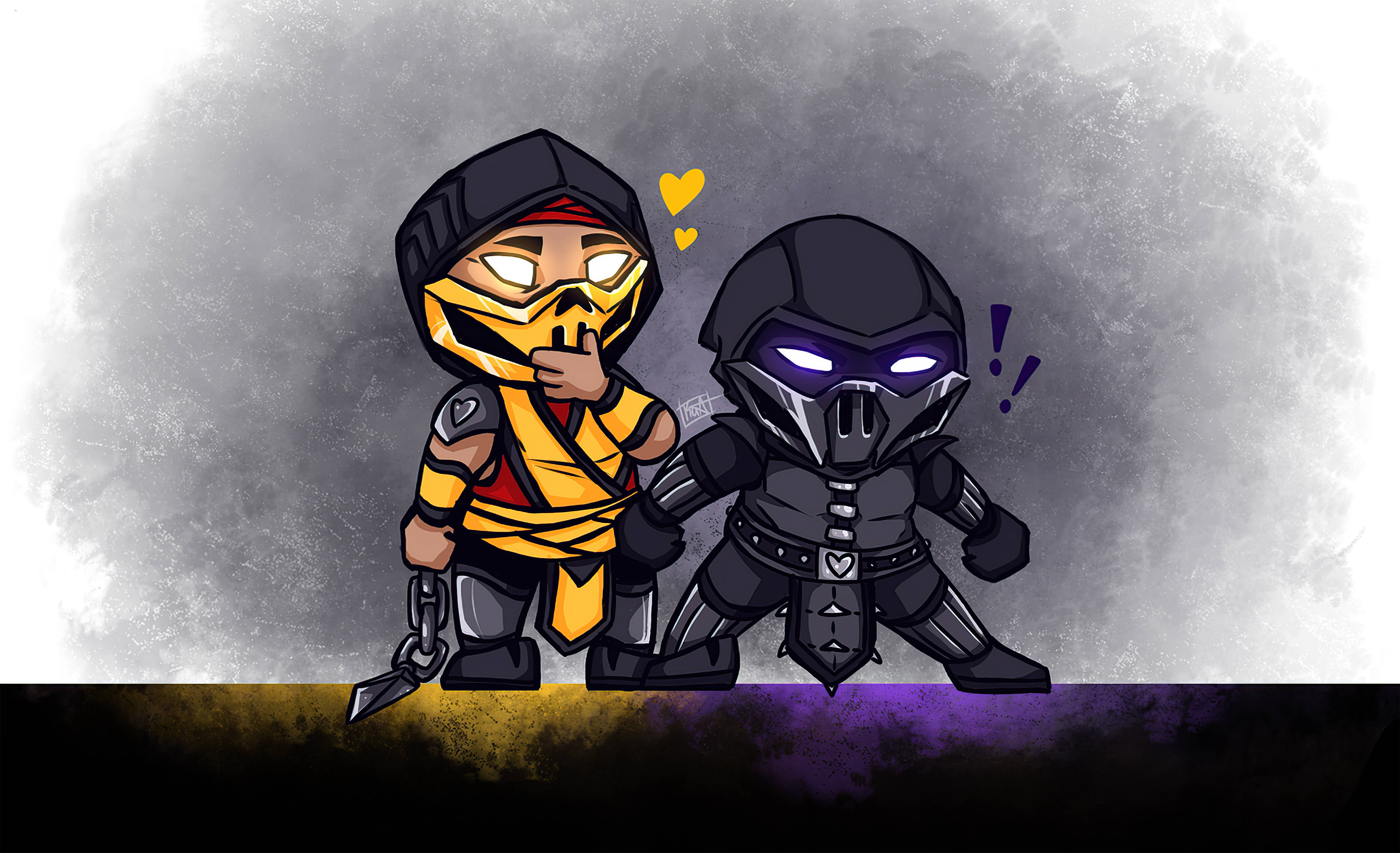 Mortal Kombat, Scorpion, Sub Zero, 5K Desktop Wallpaper