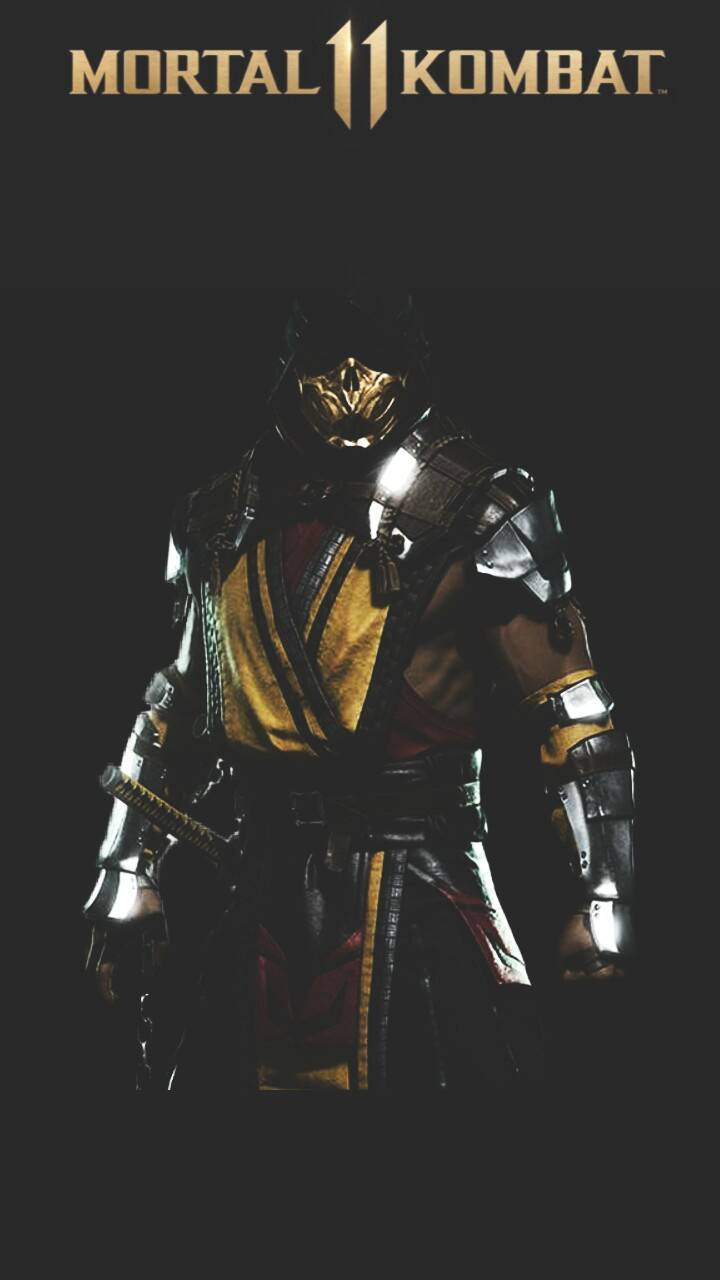 Scorpion, Mortal Kombat 11, ornate armor, HD Phone Wallpaper