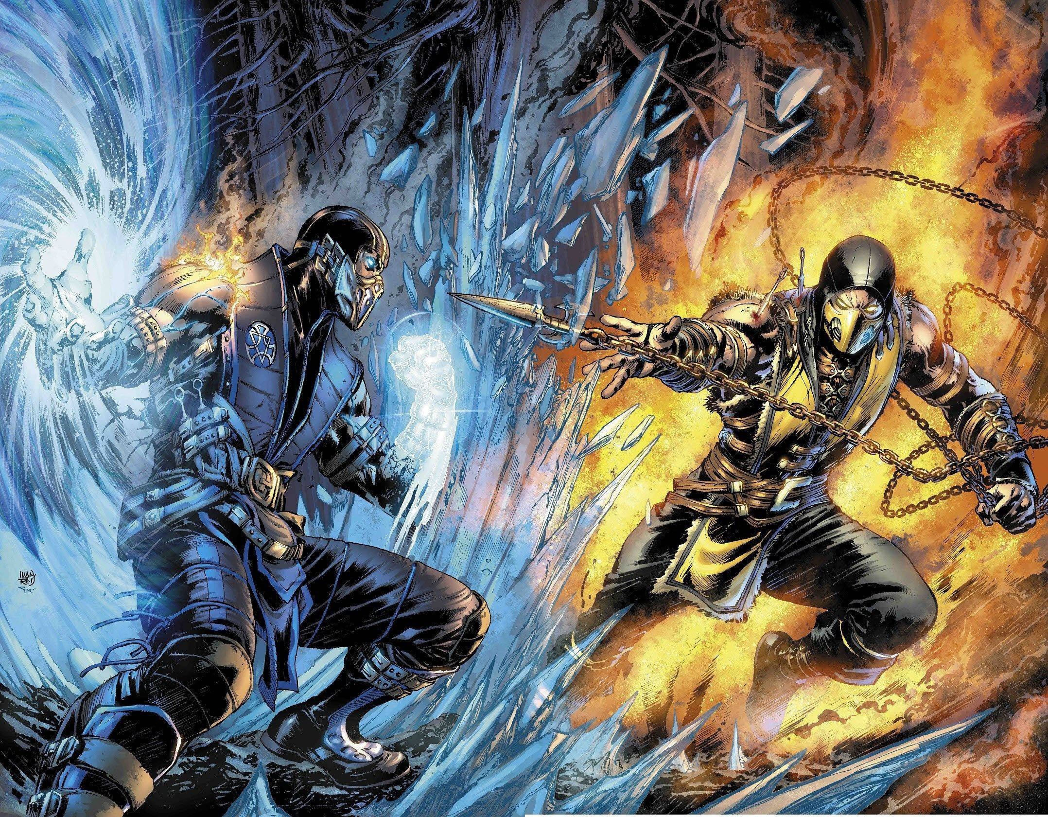 Mortal Kombat, Scorpion, Sub Zero, Full HD Desktop Wallpaper