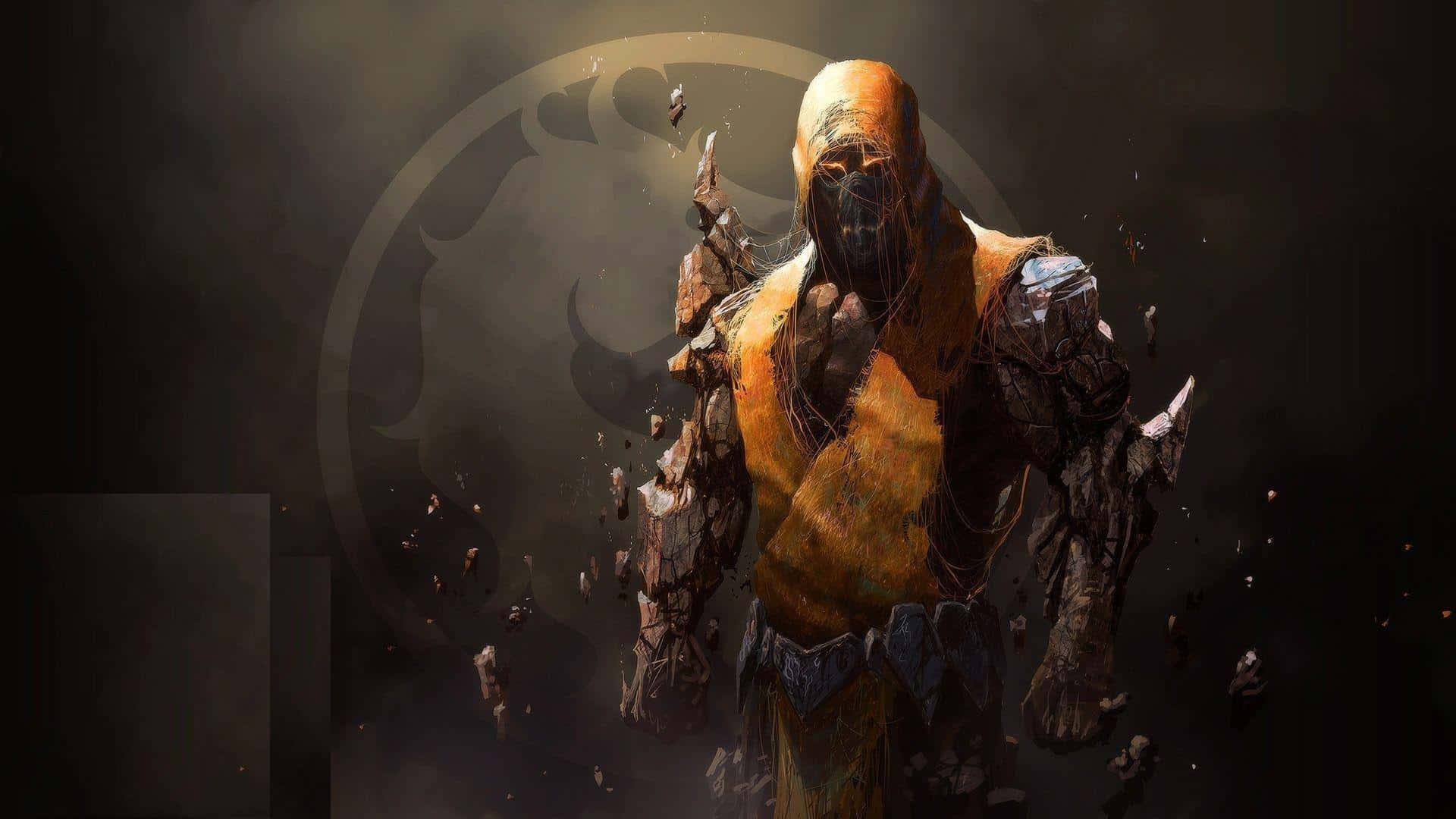 Mortal Kombat X, skull mask, armored warrior, Full HD Desktop Wallpaper