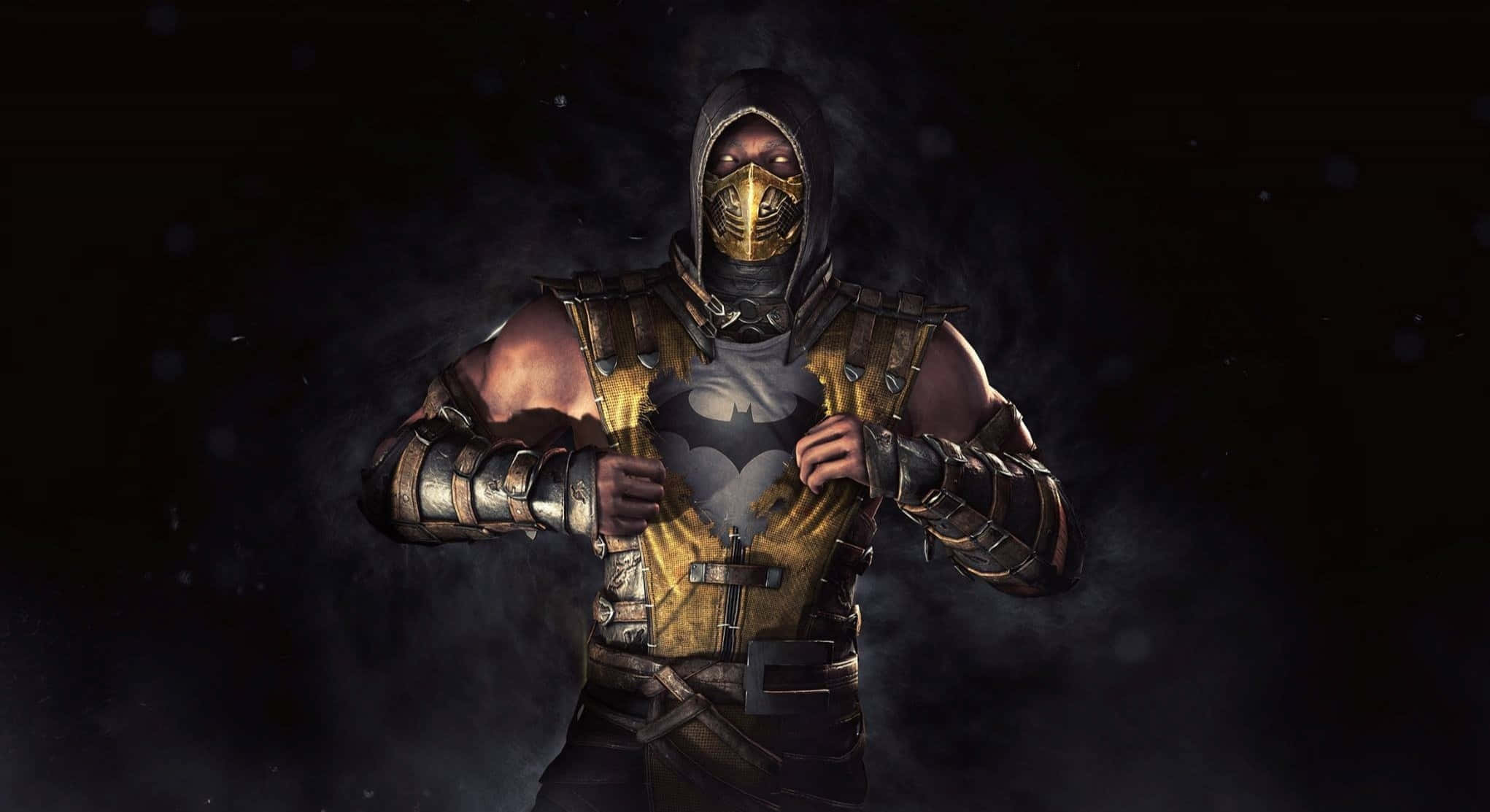 Mortal Kombat, Scorpion, golden armor, Full HD Desktop Wallpaper