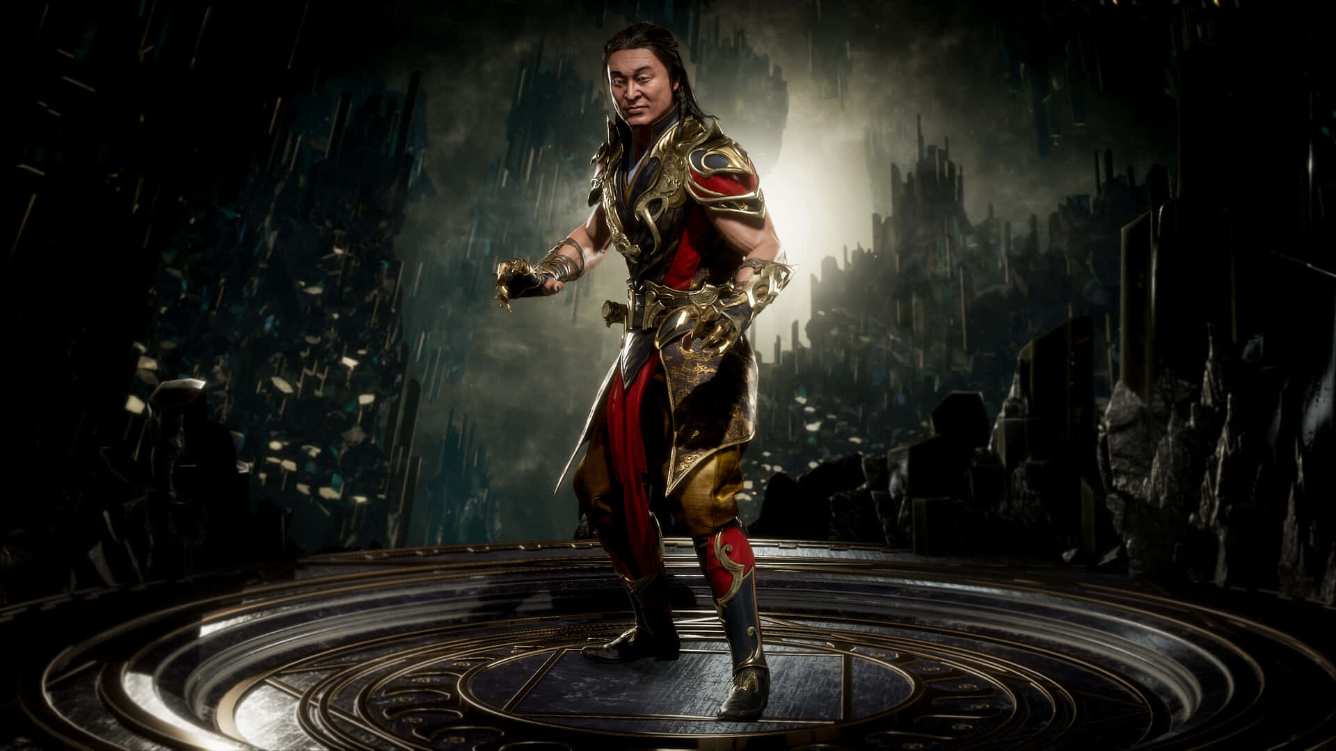 Mortal Kombat, Shang Tsung, gold and red armor, Full HD Desktop Wallpaper