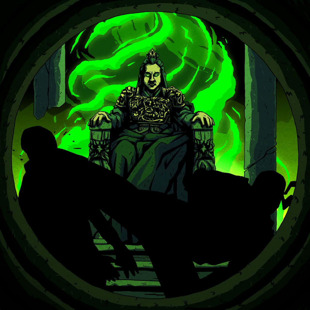 Mortal Kombat, Shang Tsung, crowned figure, HD Desktop Wallpaper