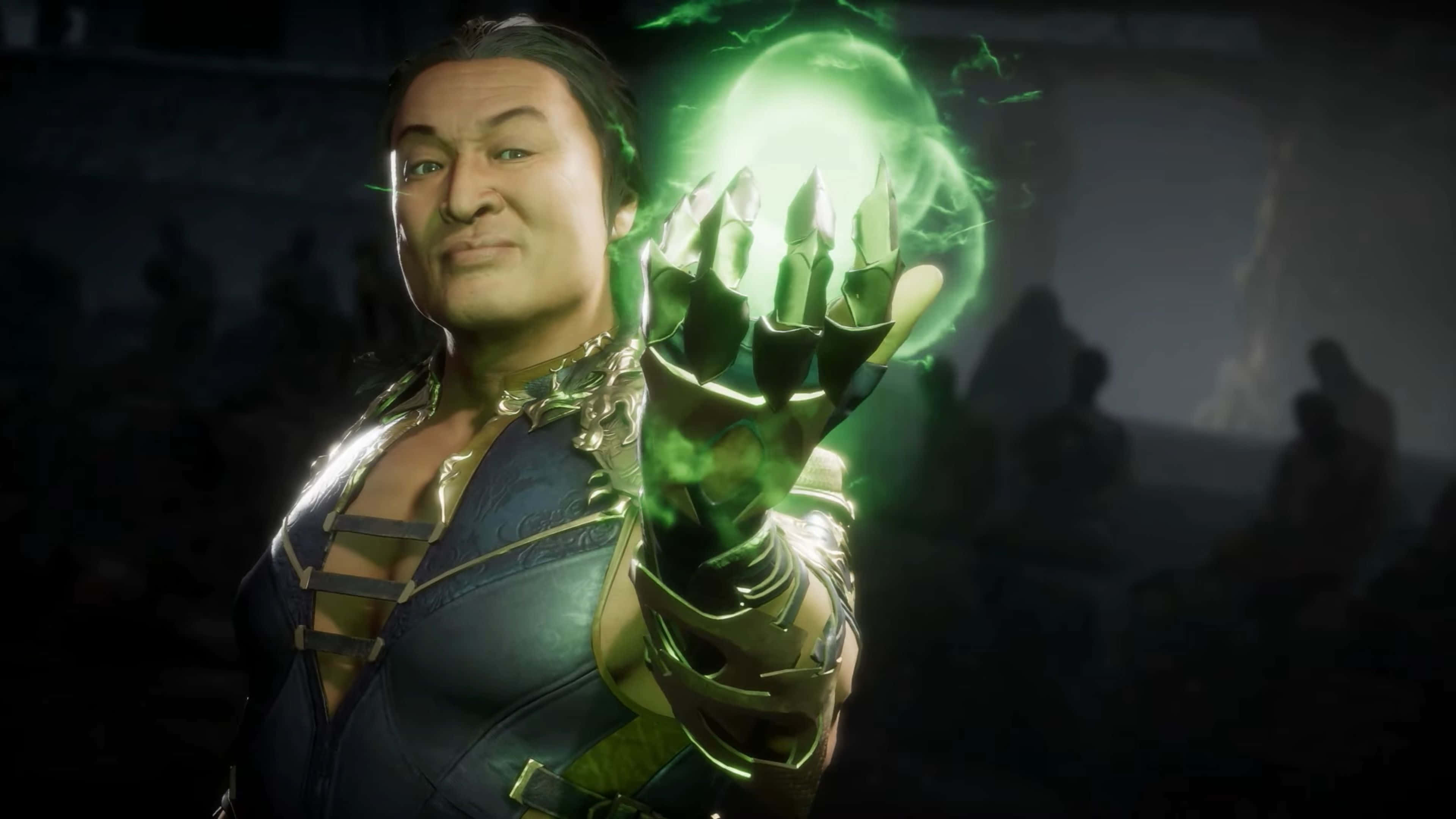 Mortal Kombat, Shang Tsung, glowing green energy, 4K Desktop Wallpaper