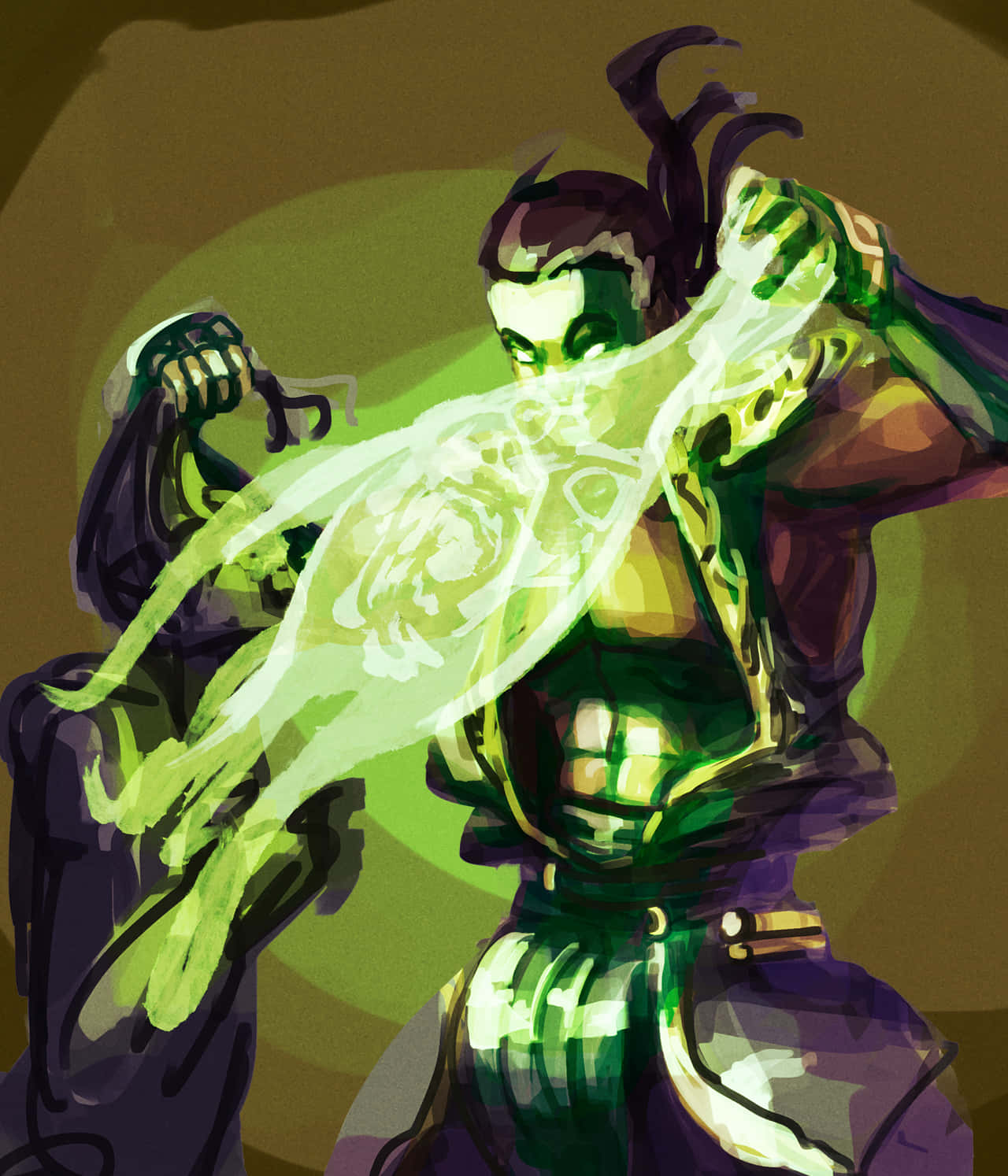 Mortal Kombat, Shang Tsung, green-skinned warrior, HD Phone Wallpaper