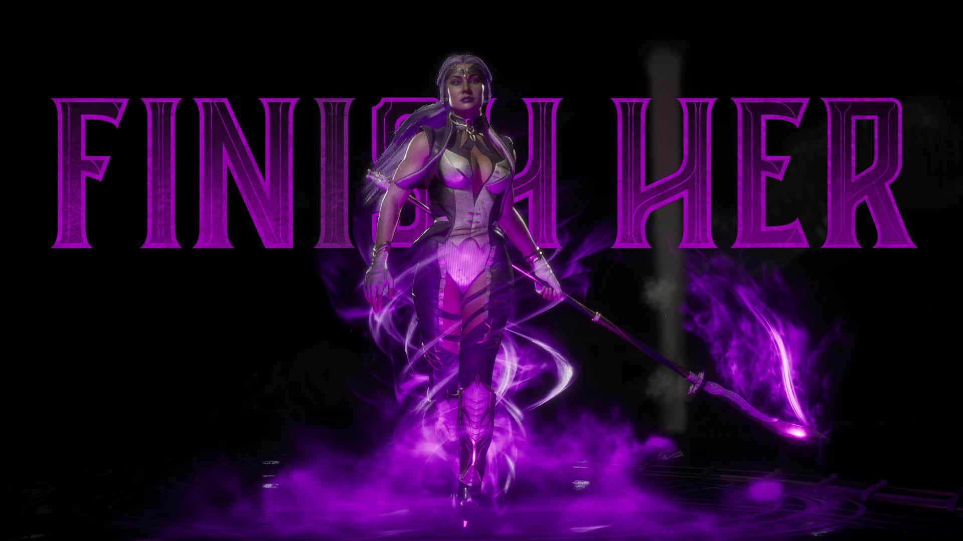 Mortal Kombat Sindel, Sindel, purple-clad warrior, Full HD Desktop Wallpaper