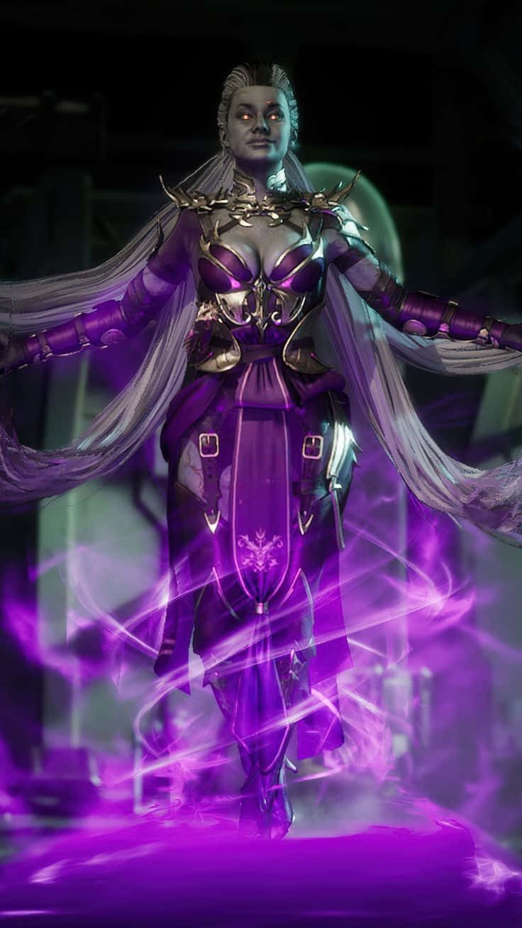 Mortal Kombat, Sindel, purple armor, HD Phone Wallpaper