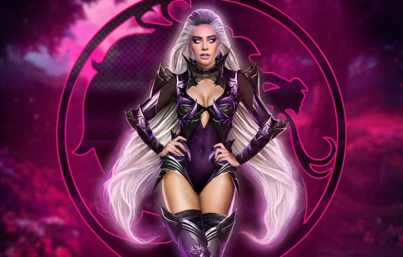 Mortal Kombat, Sindel, purple armored outfit, HD Desktop Wallpaper