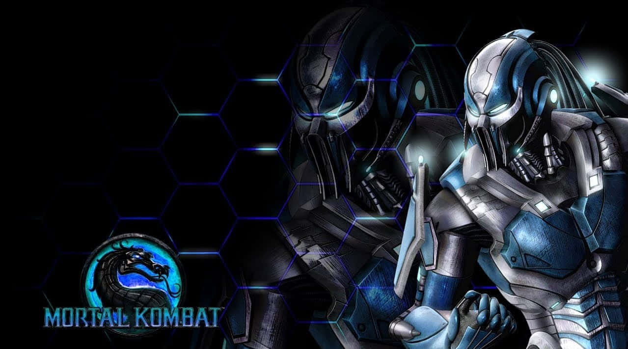 Mortal Kombat Triborg, Mortal Kombat, hexagonal grid, SD Desktop Wallpaper