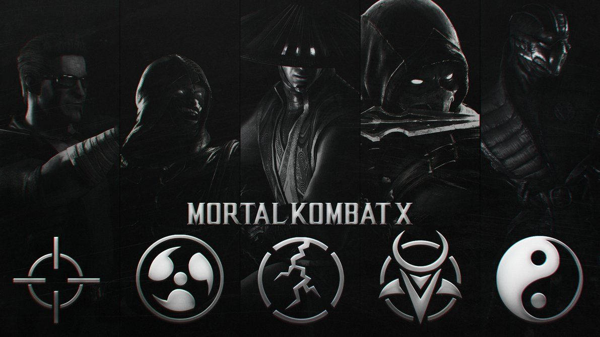 Mortal Kombat X, Mortal Kombat, silhouette, SD Desktop Wallpaper