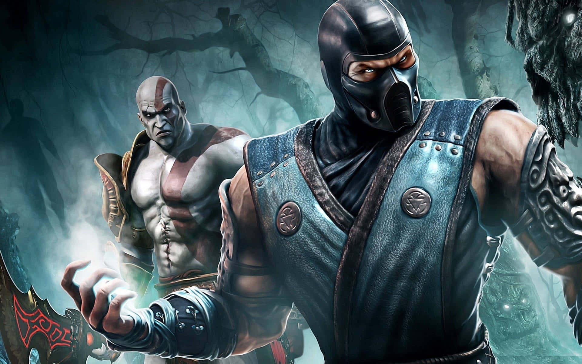 Mortal Kombat, brutal game, dark armor, Full HD Desktop Wallpaper