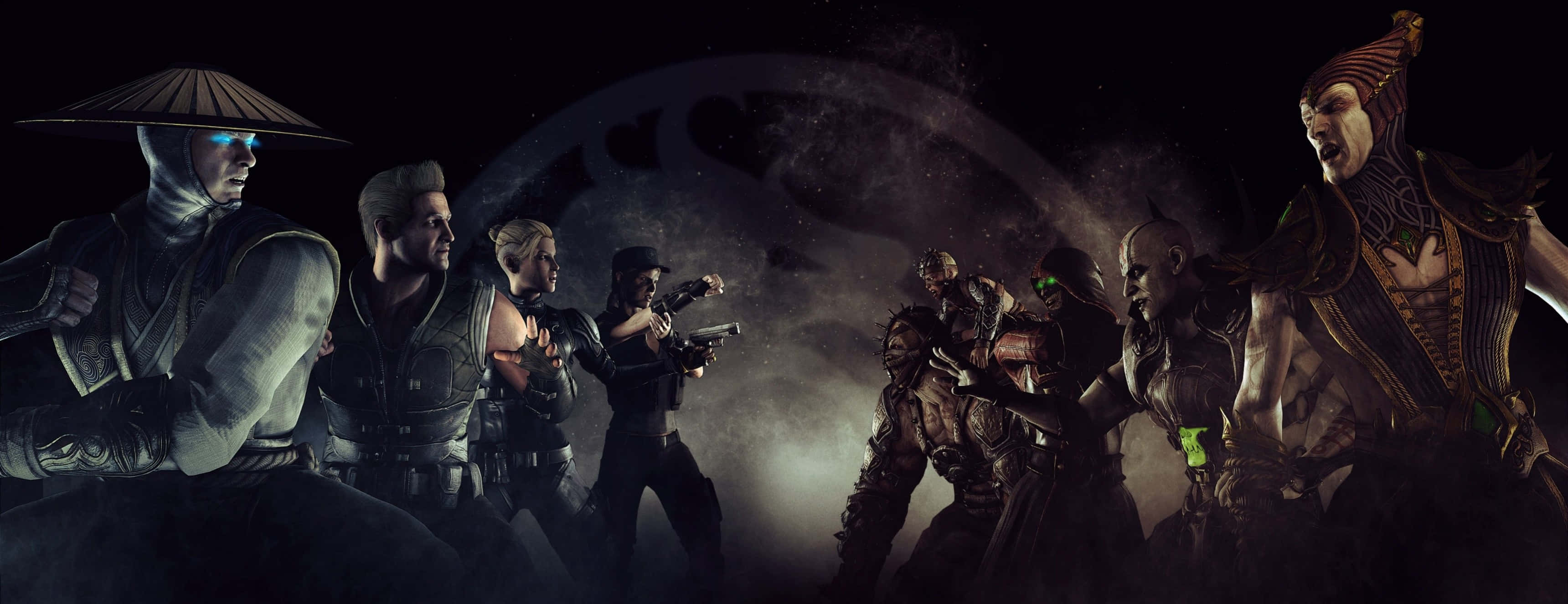 Mortal Kombat X, Ultra Wide Gaming, cosmic backdrop, 2K Desktop Wallpaper