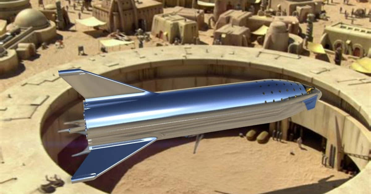 Mos Eisley, desert planet, circular landing platform, SD Desktop Wallpaper