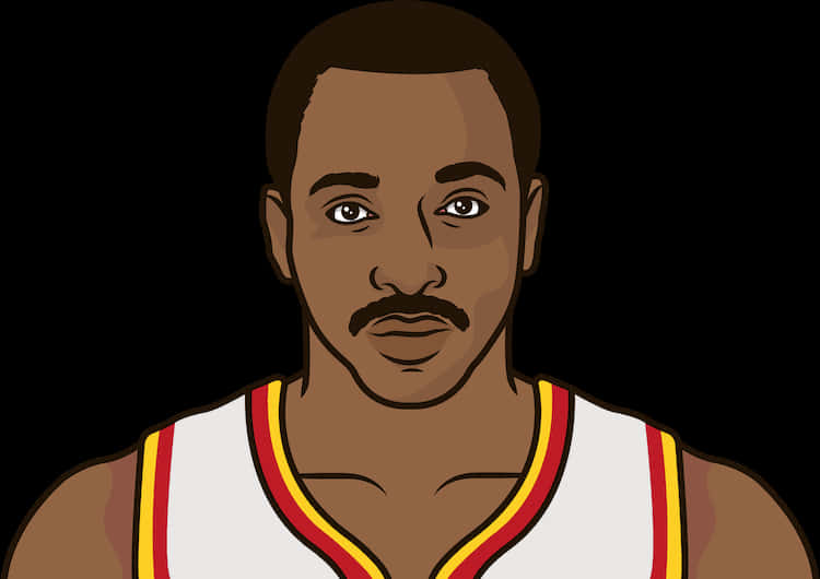 Moses Malone, basketball player, white jersey, SD Desktop Wallpaper