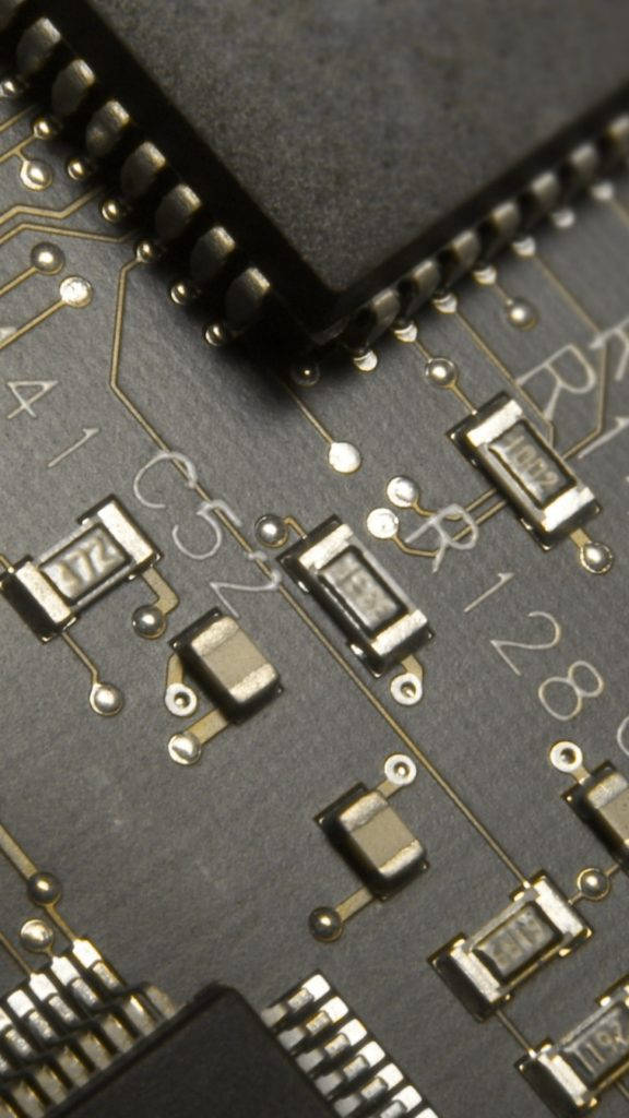 HD Phone Computer Board, circuit board, soldered components, SD Phone Wallpaper