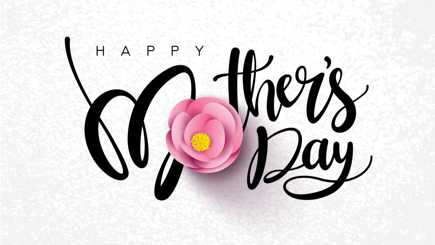 pink sparkley mothers day card, Happy Mother's Day, elegant black script, HD Desktop Wallpaper